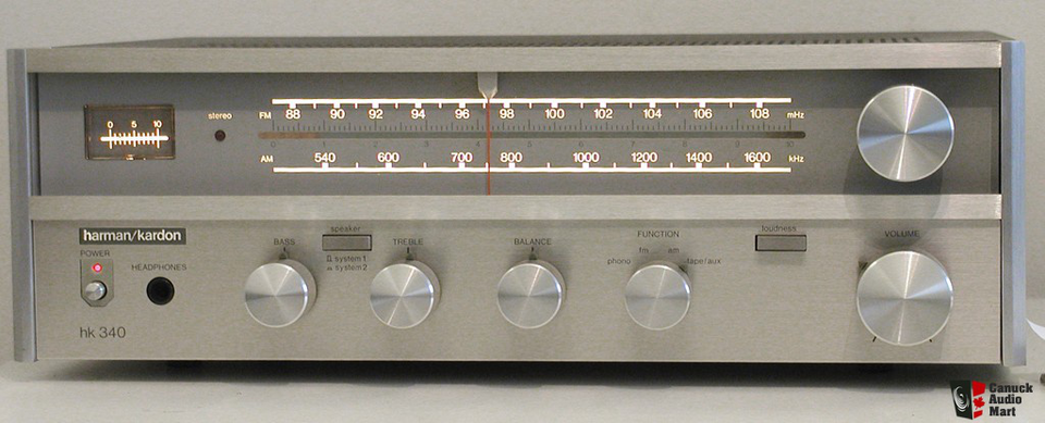 HK 340 - Black - Stereo Receiver (20 watts x 2) - Hero